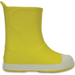 Kalosze "Bump It" w kolorze żółtym. Żółte kalosze dziewczęce Crocs. W wyprzedaży za 82.95 zł.