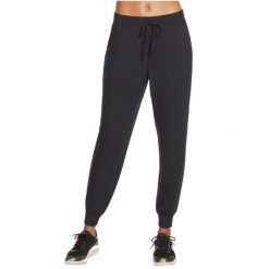 Spodnie treningowe damskie Skechers Restful Jogger. Czarne obuwie sportowe damskie Skechers, s, bez wzorów, na fitness i siłownię. Za 159.99 zł.