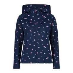 Bluza damska turystyczna CMP 32C8386P. Niebieskie bluzy sportowe damskie CMP, l, bez wzorów, bez kaptura, trekkingowe. W wyprzedaży za 258.99 zł.