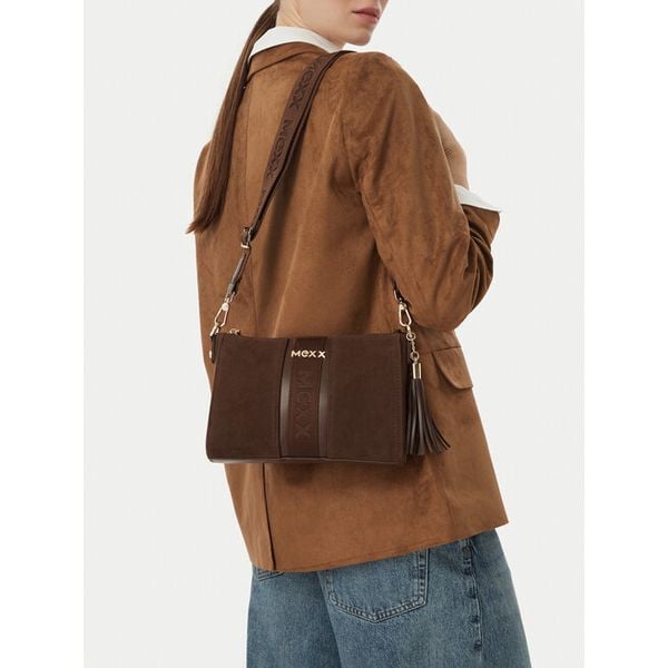 Torebka MEXX. Brązowe listonoszki damskie Mexx, bez wzorów, bez dodatków. Za 199.99 zł.