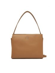 Tommy Hilfiger Torebka Th Legacy Med Satchel AW0AW17173 Brązowy. Brązowe torebki do ręki damskie Tommy Hilfiger, bez wzorów, ze skóry, bez dodatków. Za 399.99 zł.
