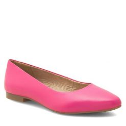 Baleriny Lasocki. Czerwone baleriny damskie Lasocki, bez wzorów, bez obcasa. Za 139.99 zł.