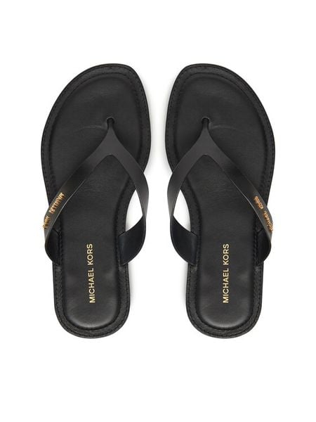 MICHAEL Michael Kors Japonki Koko 40S5KOFA1L Czarny. Czarne klapki damskie MICHAEL Michael Kors, bez wzorów, ze skóry, bez obcasa. Za 569.99 zł.