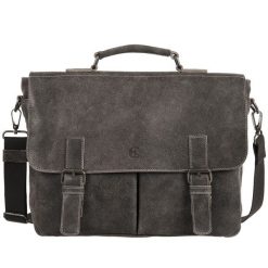 Torba męska skórzana Canaletto laptop do 15″ TM520s342. Szare torby na laptopa męskie bez wzorów, ze skóry. Za 484.50 zł.