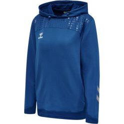 Damska bluza z kapturem Hummel hmlLEAD poly. Niebieskie bluzy damskie Hummel, xl, bez wzorów, z kapturem, na fitness i siłownię. Za 217.00 zł.