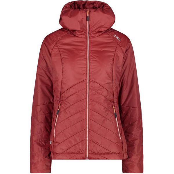 Kurtka puchowa damska z odpinanym kapturem CMP. Czerwone kurtki damskie CMP, bez wzorów, z puchu, z kapturem, trekkingowe. Za 508.50 zł.