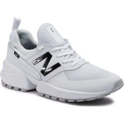 Sneakersy NEW BALANCE - MS574KTC Biały. Białe półbuty na co dzień męskie New Balance, z materiału, eleganckie, bez zapięcia. W wyprzedaży za 259.00 zł.