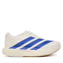 Buty do biegania adidas. Białe buty sportowe męskie Adidas, bez zapięcia, do biegania. Za 439.99 zł.