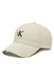 Calvin Klein Jeans Czapka z daszkiem Embroidered Monogram Cap LV04K5024G Biały. Białe czapki i kapelusze damskie Calvin Klein Jeans, bez wzorów, z bawełny. Za 89.99 zł.