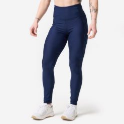 Legginsy sportowe damskie Domyos. Szare legginsy damskie DOMYOS, l, bez wzorów, z materiału, z podwyższonym stanem, długie, na fitness i siłownię. Za 79.99 zł.