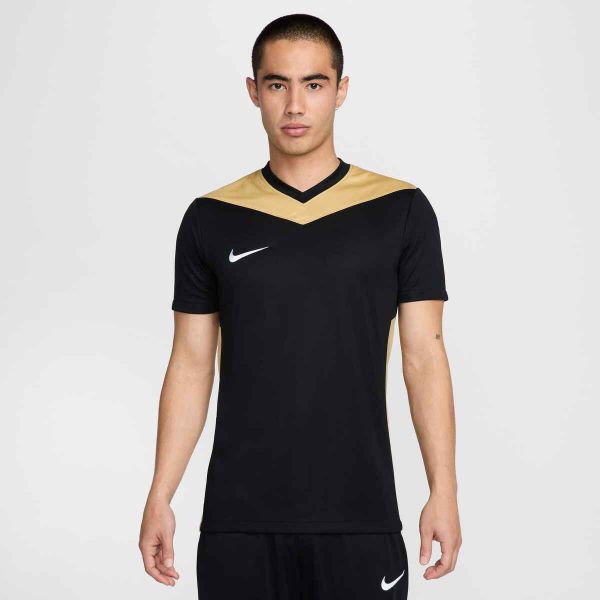 Koszulka treningowa męska Nike Dri-fit Park Derby Iv. Czarne koszulki sportowe męskie Nike, m, bez wzorów, bez kołnierzyka, bez ramiączek, do biegania, dri-fit (nike). Za 103.40 zł.
