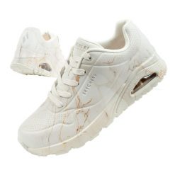 Buty sportowe damskie Skechers Uno [155584/OFWT]. Brązowe obuwie sportowe damskie Skechers, bez wzorów, trekkingowe, Skechers Sport. Za 299.00 zł.