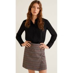 Mango - Koszula Basicv. Czarne bluzki damskie Mango, l, bez wzorów, z materiału, klasyczne, bez kołnierzyka, bez ramiączek. W wyprzedaży za 49.90 zł.