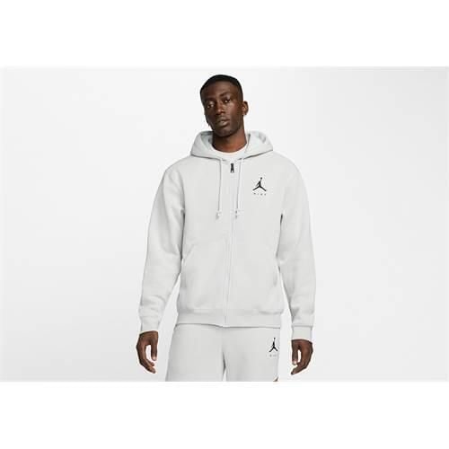 Bluza sportowa męska Nike Air Jordan Jumpman Fleece Full-zip. Szare bluzy męskie Nike, m, bez wzorów, z kapturem, do koszykówki. Za 329.00 zł.