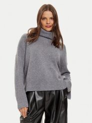 Liu Jo Golf WF4434 MS009 Szary Regular Fit. Szare swetry damskie Liu Jo, xl, bez wzorów, z wełny, bez kołnierzyka, bez ramiączek, bez kaptura. Za 469.99 zł.
