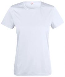 Clique Basic Active-T Women - damska koszulka z poliestru. Białe t-shirty damskie CLIQUE, m, bez wzorów, z dzianiny, bez kołnierzyka. Za 101.05 zł.