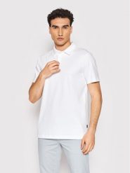Boss Polo Palosh 50471335 Biały Slim Fit. Białe koszulki polo męskie Boss, m, bez wzorów, z bawełny, bez ramiączek. Za 296.83 zł.