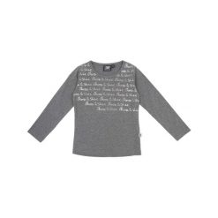 Dziewczęca koszulka z długim rękawem Handwriting Dream. Szare t-shirty i topy dla dziewczynek LEONE 1947 APPAREL, bez wzorów, bez ramiączek. Za 63.11 zł.