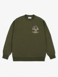 Bluza MANTO SOCIETY dla dorosłych, oversize, 100% bawełna organiczna 320 gsm. Zielone bluzy męskie Manto, m, bez wzorów, z bawełny, bez kaptura. Za 299.00 zł.