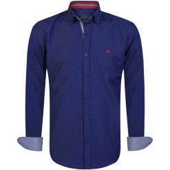 Sir Raymond Tailor Koszula Męska Quite Xxl Ciemnoniebieska. Niebieskie koszule męskie Sir Raymond Tailor, m, bez wzorów, bez kołnierzyka, bez ramiączek. Za 149.00 zł.