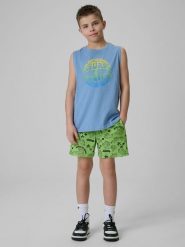 4F Spodenki plażowe boardshorty chłopięce - multikolor 134/140 (8-10 lat). Szorty dla chłopców 4f, na lato, bez wzorów, wakacyjne. Za 79.99 zł.