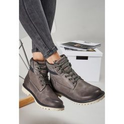 Szare Skórzane Botki Laidback. Szare botki damskie Born2be, ze skóry. Za 149.99 zł.
