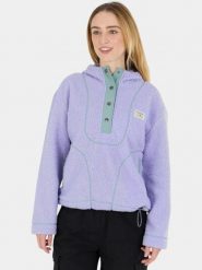 Bluza Damska Fundango Juniper Pile. Fioletowe bluzy sportowe damskie Fundango, xl, bez wzorów, z materiału, z kapturem, narciarskie. Za 349.00 zł.
