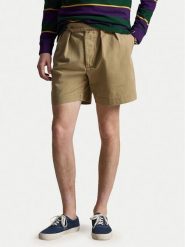 Polo Ralph Lauren Szorty materiałowe 710B20886003 Khaki Relaxed Fit. Brązowe szorty męskie Polo Ralph Lauren, m, bez wzorów, z bawełny. Za 859.99 zł.