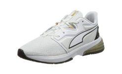 Buty sportowe Puma dla kobiet LVL-UP XT Moto Biały/Czarny 40. Białe obuwie sportowe damskie Puma, bez wzorów, z materiału, do biegania. Za 222.17 zł.
