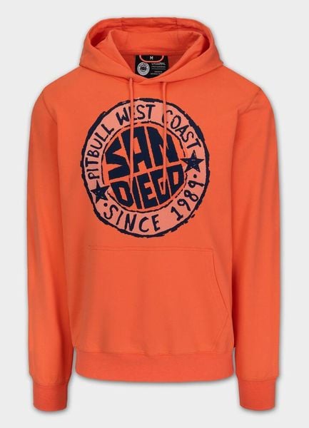 Bluza męska Pitbull z kapturem SAN DIEGO SUN. Brązowe bluzy męskie PITBULL, m, bez wzorów, z bawełny, z kapturem. Za 199.99 zł.