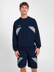 Bluza Hummel World 26. Niebieskie bluzy damskie Hummel, m, bez wzorów, z materiału, bez kaptura, na fitness i siłownię. Za 268.60 zł.