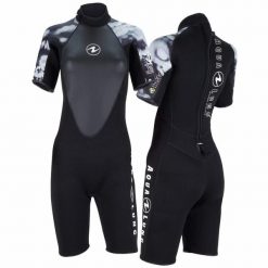 Damskie spodenki neoprenowe HYDROFLEX SHORTY 3 mm. Białe szorty sportowe damskie AQUALUNG, s, bez wzorów, z neoprenu, eleganckie, do pływania. Za 799.97 zł.