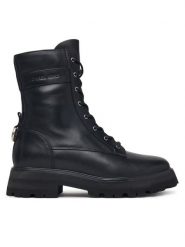 MICHAEL Michael Kors Trzewiki Caleb 40F6CBFE5L Czarny. Czarne botki damskie MICHAEL Michael Kors, ze skóry, bez obcasa, na płaskiej podeszwie, bez zapięcia. Za 1,169.00 zł.
