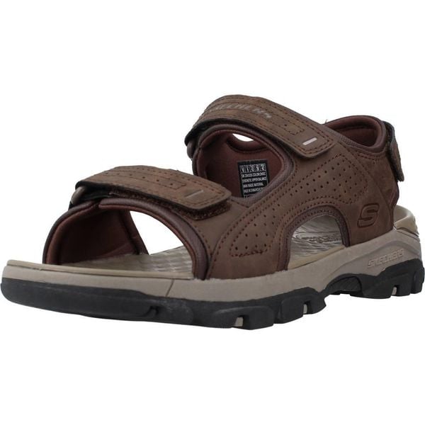 Sandały SKECHERS TRESMEN - GARO Brązowy. Brązowe klapki męskie Skechers, z materiału, bez zapięcia. Za 390.00 zł.