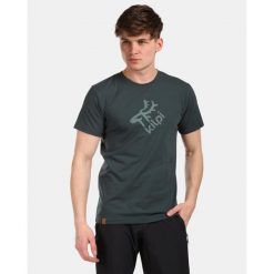 Męski bawełniany t-shirt Kilpi DISCOVER-M. Zielone t-shirty męskie Kilpi, m, bez wzorów, z bawełny, sportowe, bez kołnierzyka. Za 60.57 zł.