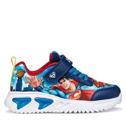 Sneakersy Geox. Niebieskie trampki i tenisówki chłopięce Geox, bez wzorów, bez zapięcia. Za 299.99 zł.