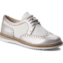 Oxfordy CAPRICE - 9-23603-20 Silver Multi 925. Szare półbuty damskie Caprice, ze skóry. W wyprzedaży za 189.00 zł.