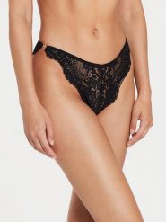 Guess Figi brazylijskie O4YE16 KCC70 Czarny. Czarne figi damskie Guess, s, z aplikacjami, z syntetyku. Za 99.99 zł.