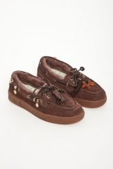 Loafersy damskie skórzane Moka GIO+. Półbuty damskie bez wzorów, bez obcasa, bez zapięcia. Za 899.00 zł.