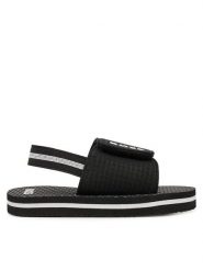 BOSS Sandały J52820 M Czarny. Czarne sandały chłopięce Boss, z materiału, bez zapięcia. Za 96.99 zł.
