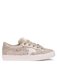 Geox Sneakersy J Gisli Girl J654NC 0BC07 C5000 S Beżowy. Brązowe buty sportowe dziewczęce Geox, bez wzorów, ze skóry, bez zapięcia. Za 299.99 zł.