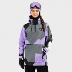 Kurtka snowboardowa damska W1-W Tignes. Czarne kurtki damskie SIROKO, xs, bez wzorów, z softshellu, bez kaptura, narciarskie. W wyprzedaży za 294.95 zł.