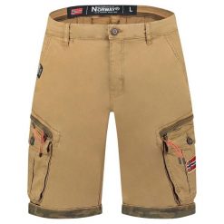 Bermudy Geographical Norway PARENTO KAKI DB MEN 317 khaki męska. Zielone krótkie spodenki sportowe męskie Geographical Norway, m, bez wzorów, trekkingowe. Za 149.00 zł.