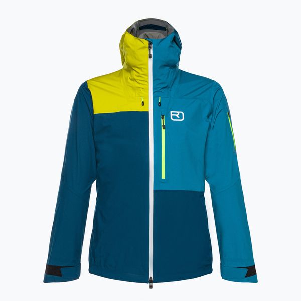 Kurtka skiturowa męska ORTOVOX 3L Ortler. Niebieskie kurtki męskie ORTOVOX, l, bez wzorów, z hardshellu, bez kaptura. Za 1,369.00 zł.