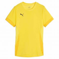 Damski jersey Puma TeamGoal. Czarne t-shirty damskie Puma, bez wzorów, z jersey, sportowe, bez kołnierzyka. Za 175.50 zł.