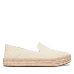 Espadryle Toms. Brązowe sandały damskie Toms, bez wzorów, bez obcasa, bez zapięcia. Za 349.99 zł.