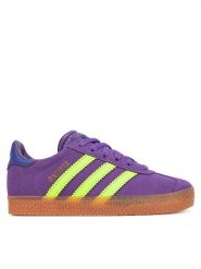 Adidas Sneakersy Gazelle JP7131 Fioletowy. Fioletowe buty sportowe dziewczęce Adidas, bez wzorów, ze skóry, bez zapięcia. Za 219.99 zł.