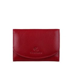 Czerwony damski portfel skórzany Canaletto – elegancja i funkcjonalność na co dzień PD1203cs165. Czerwone portfele damskie bez wzorów, ze skóry. Za 165.00 zł.