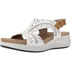 Sandały FLUCHOS F1481 Biały. Białe sandały damskie LUCHOS, bez wzorów, ze skóry, bez obcasa, bez zapięcia. Za 308.99 zł.