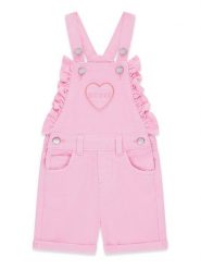 Guess Ogrodniczki K6GK13 WR510 Różowy jasny Regular Fit. Czerwone spodenki dla dziewczynek Guess, z aplikacjami, z bawełny. Za 264.99 zł.